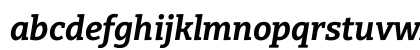 Bitter Bold Italic Lowercase Preview