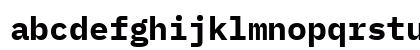 BlexMono Nerd Font Bold Lowercase Preview