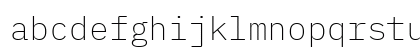BlexMono Nerd Font Mono Regular Lowercase Preview