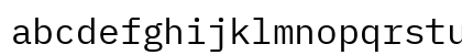BlexMono Nerd Font Mono Book Lowercase Preview