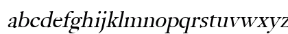 Bliss Italic Lowercase Preview