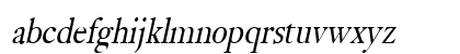 Bliss-Condensed Italic Lowercase Preview
