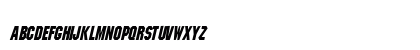 Block-Condensed Bold Italic Lowercase Preview