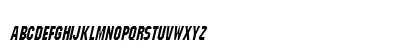Block-Condensed Italic Lowercase Preview