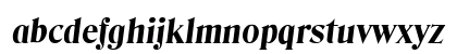 Blue Ridge SF Bold Italic Lowercase Preview