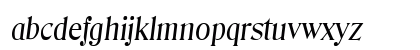 Blue Ridge SF Italic Lowercase Preview