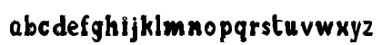 blurrr letters Regular Lowercase Preview