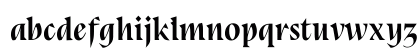 Bluu Next Bold Italic Lowercase Preview