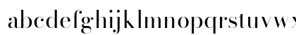 Bodoni* 36 Regular Lowercase Preview