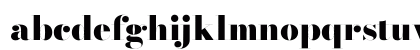 Bodoni* 72 Fatface Regular Lowercase Preview