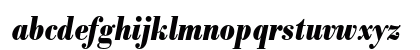 Bodoni BE Bold Condensed Italic Lowercase Preview