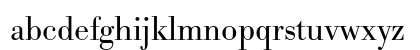 Bodoni BE Light Lowercase Preview