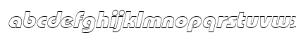 BordeauxBlackOutline Italic Preview