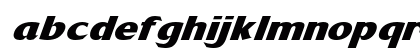Brassica Bold Italic Lowercase Preview