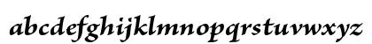 Brioso Pro Bold Italic Caption Lowercase Preview