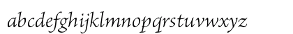 Brioso Pro Light Italic Lowercase Preview