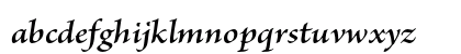 Brioso Pro Semibold Italic Lowercase Preview