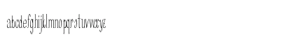 Bugler Extra-condensed Regular Lowercase Preview