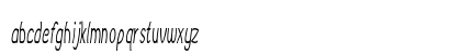 Burbio Extra-condensed Italic Lowercase Preview