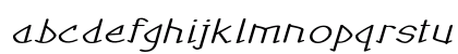 Burpal Extra-expanded Italic Lowercase Preview