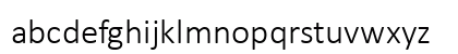 Calibri Light Regular Lowercase Preview