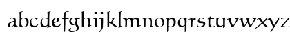 Calligraph421 BT Roman Lowercase Preview