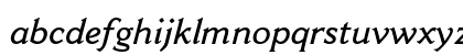 Cantoria MT Std Semibold Italic Lowercase Preview