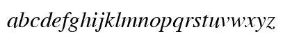 Cardiff Italic Lowercase Preview