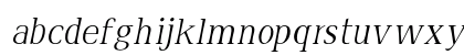 Carlmont Italic Lowercase Preview