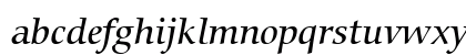 Carmina Md BT Medium Italic Lowercase Preview
