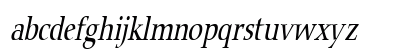 Carmine-Condensed Italic Lowercase Preview