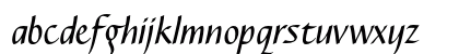 Caterina LT Std Italic Lowercase Preview