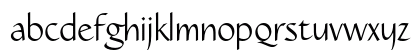Caterina LT Std Light Lowercase Preview