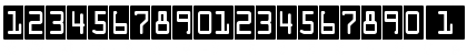 DecoNumbers LH OCRA Regular Font