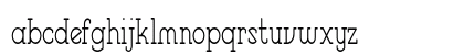 Centerfield Condensed Regular Lowercase Preview