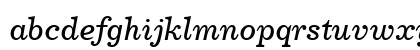 Century731 BT Italic Lowercase Preview