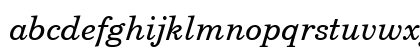 CenturySchLTU Italic Lowercase Preview