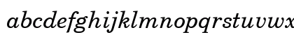 CenturySchLUN Italic Lowercase Preview