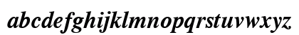 CG Times Bold Italic Lowercase Preview