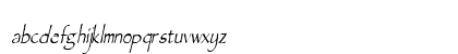 Chalk-Condensed Italic Lowercase Preview