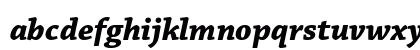 Chaparral Pro Bold Italic Lowercase Preview