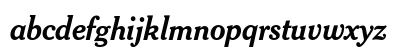 Cheltenham Bold Italic Lowercase Preview