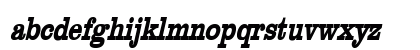 Clare Condensed Bold Italic Lowercase Preview