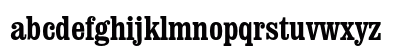 Clarendon Bold Condensed Lowercase Preview