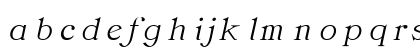 Classica Medium Italic Lowercase Preview
