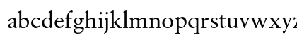 Classical Garamond Regular Lowercase Preview