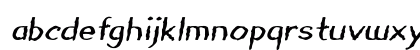 Clawesome Bold Italic Lowercase Preview