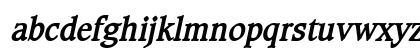 Clayton Bold Italic Lowercase Preview