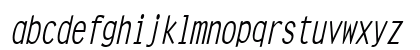Clean-Condensed Italic Lowercase Preview