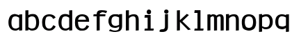 Clean-Extended Bold Lowercase Preview